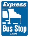 Express Bus Stop sign