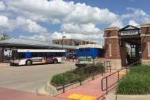 Buses at the Transit Center